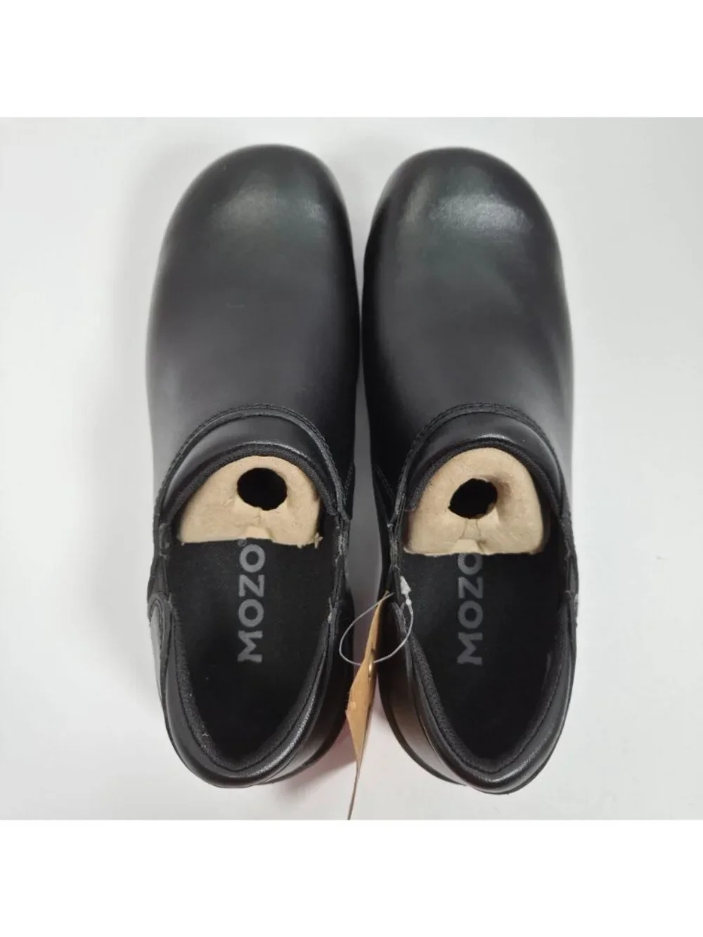 Mozo Forza Oil Slip Resistant Traction Women's Black Leather Clog US Sz 7.5 NWT - Picture 6 of 8